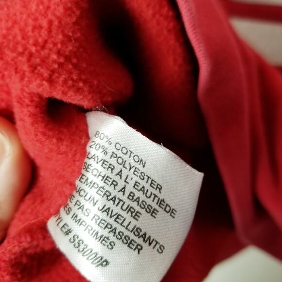 Y&R YOUNG & RECKLESS Sweatshirt Crew Neck Cherry Red - Medium - Picture 5 of 5